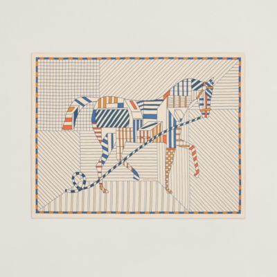 刺繍クッション 《エルメス・ブリコル》 | Hermès - エルメス-公式サイト